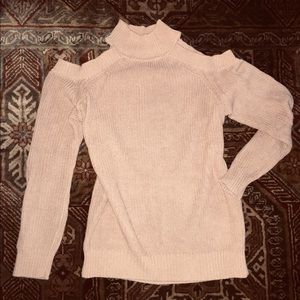 Cold shoulder sweater